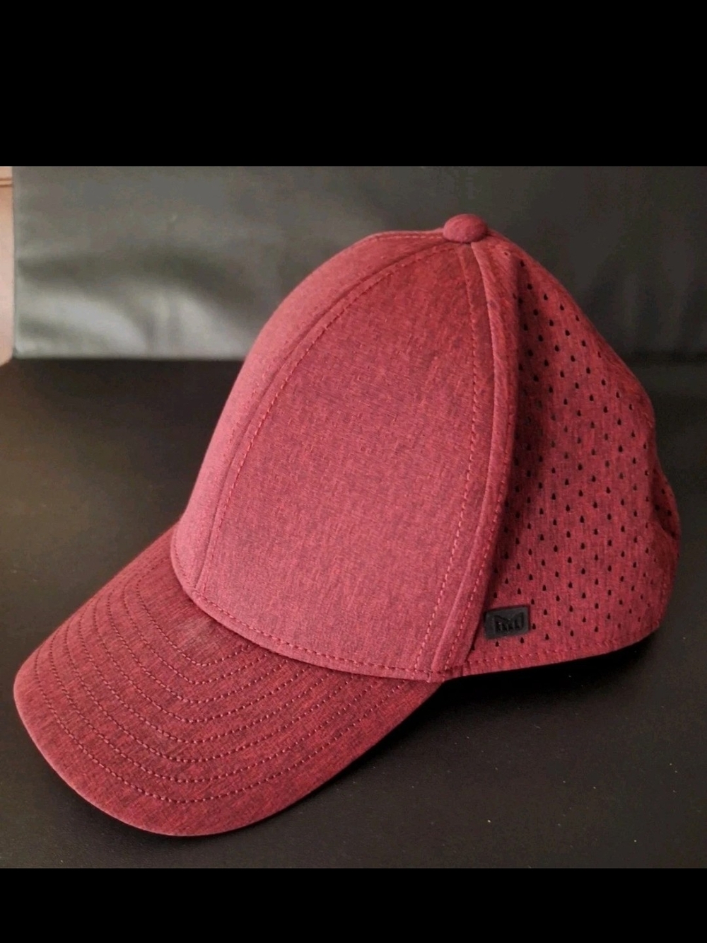 Melin Burgundy Baseball Cap Mens  Solid Adjustable Breathable Casual